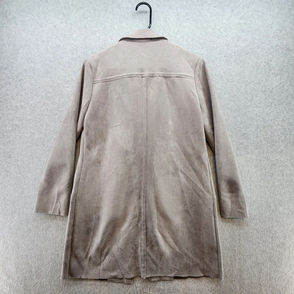 Potter's Pot Womens Open Front Coat Jacket, Drape Lightweight, Gray, Career - Picture 11 of 11
